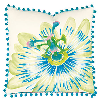  20X20 PASSION FLOWER HAND-PAINTED