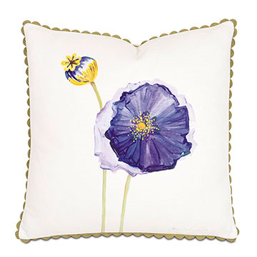  20X20 PURPLE POPPY HAND-PAINTED