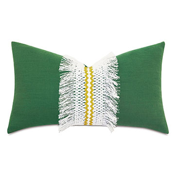  15X26 MEYER BOHO FRINGE DECORATIVE PILLOW