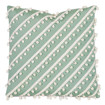 ʱ 20X20 SAIL CELADON W/BALL TRIM