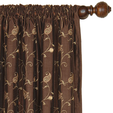Cecilia Embroidered Paisley Window 