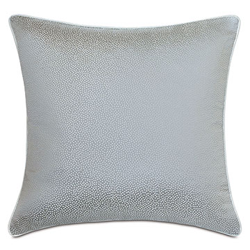  24X24 DANAE METALLIC POLKA DOTS DECORATIVE PILLOW