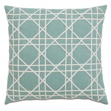 άǵ֮ 22X22 BREEZE AQUA W/CANING DESIGN