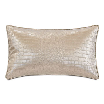 ׵ 13X22 VALENTINA FAUX SNAKESKIN DECORATIVE PILLOW