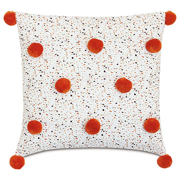  22X22 WILDER POM-POM DECORATIVE PILLOW