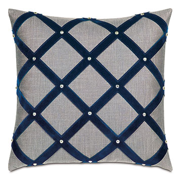  20X20 ELEKTRA TRELLIS DECORATIVE PILLOW