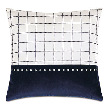  22X22 ELEKTRA COLORBLOCK DECORATIVE PILLOW