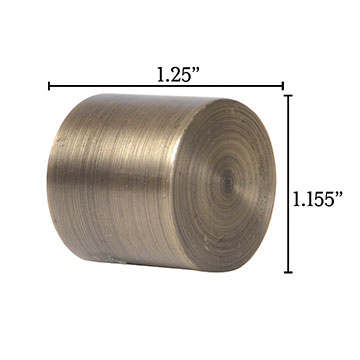 ƽ⡪ͭɫ 1.15X1.25 METALLO BRASS FLUSH ENDCAP PAIR