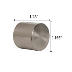 ƽ⡪ɫ 1.15X1.25 METALLO NICKEL FLUSH ENDCAP PAIR