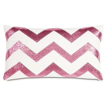 ȿŮ 13X22 SPARKLE PINK CHEVRON