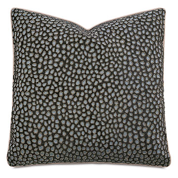  22X22 ESMERALDA OCELOT DECORATIVE PILLOW