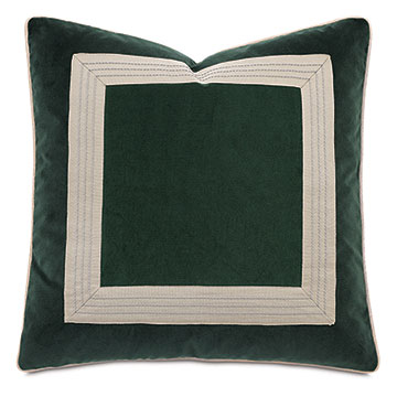  22X22 ESMERALDA VELVET DECORATIVE PILLOW