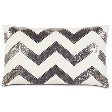 ȿŮ 13X22 SPARKLE SILVER CHEVRON