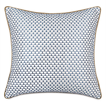  22X22 HALPRIN EMBROIDERED DECORATIVE PILLOW