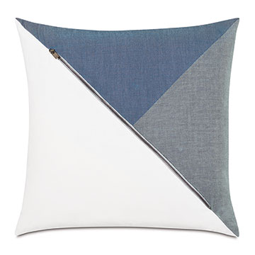  20X20 HALPRIN COLORBLOCK DECORATIVE PILLOW