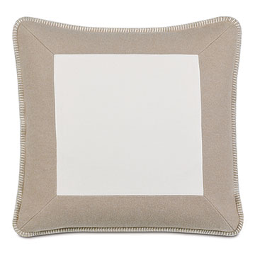  22X22 KELSO BLANKET STITCH DECORATIVE PILLOW