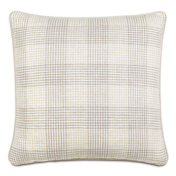  22X22 KELSO HOUNDSTOOTH DECORATIVE PILLOW