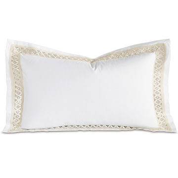 ά 21X37 JULIET WHITE/IVORY KING SHAM