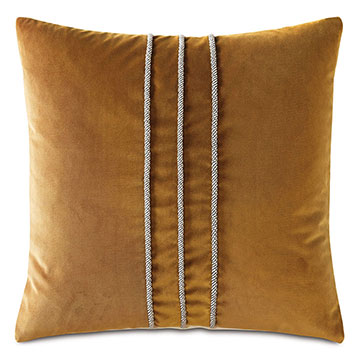  22X22 MEDARA VERTICAL CORD DECORATIVE PILLOW