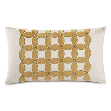  15X26 MARCEAU APPLIQUE DECORATIVE PILLOW