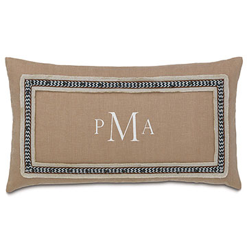  15X26 BREEZE SAND W/3-LETTER MONOGRAM