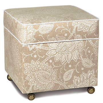  19X19X20 AILEEN STORAGE BOXED OTTOMAN