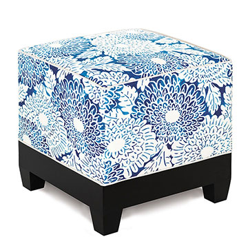 Ӣ 20X20X18 INDIRA INK CUBE OTTOMAN