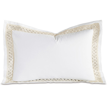 ά 20X31 JULIET WHITE/IVORY QUEEN SHAM