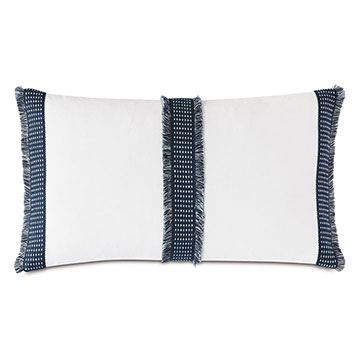  13X22 SAYA WOVEN TAPE DECORATIVE PILLOW