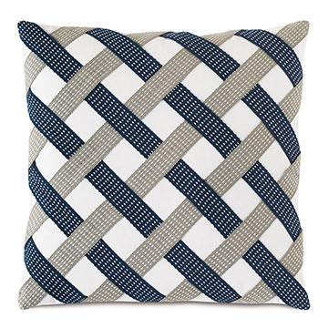  20X20 SAYA BASKETWEAVE DECORATIVE PILLOW