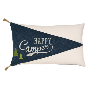 ˹ 13X22 HAPPY CAMPER EMBROIDERED