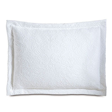 ɣ 20X27 SANDRINE WHITE STANDARD SHAM