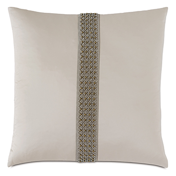 ά 22X22 SILVIO BEADED DECORATIVE PILLOW