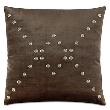 ά 22X22 SILVIO GROMMET DECORATIVE PILLOW