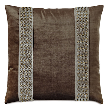 ά 20X20 SILVIO BEADED DECORATIVE PILLOW