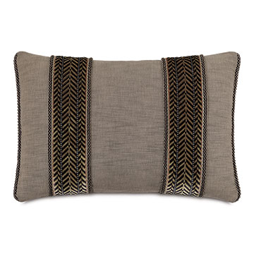 ̩ 16X22 TALENA CHEVRON TRIM DECORATIVE PILLOW