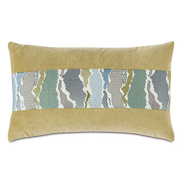  13X22 ZEPHYR EMBROIDERED INSERT DECORATIVE PILLOW
