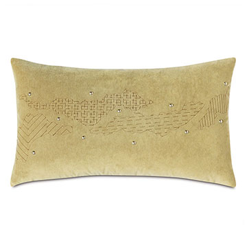  15X26 ZEPHYR ENGRAVED DECORATIVE PILLOW