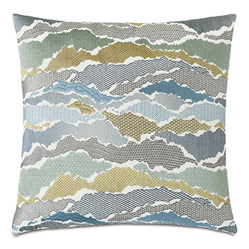  20X20 ZEPHYR EMBROIDERED DECORATIVE PILLOW
